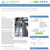 Exploring Acceleration with an Android